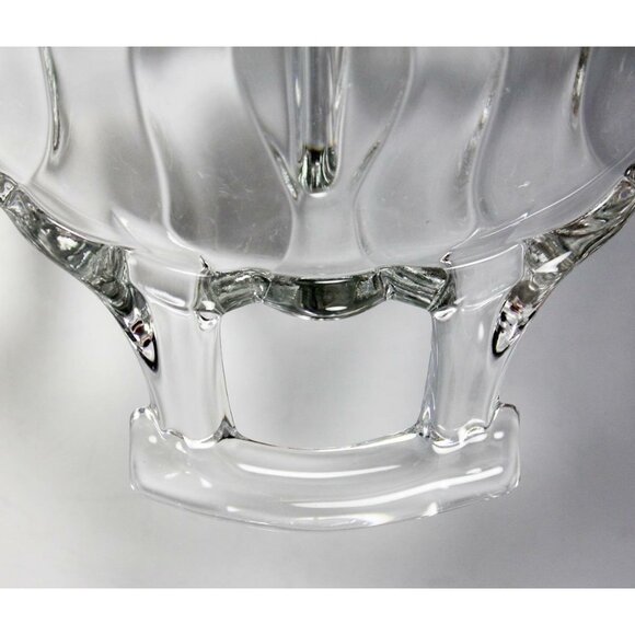 Fostoria Colony 3-Part Divided Relish Dish 13" Clear Swirl Pattern 2412 - Picture 4 of 6